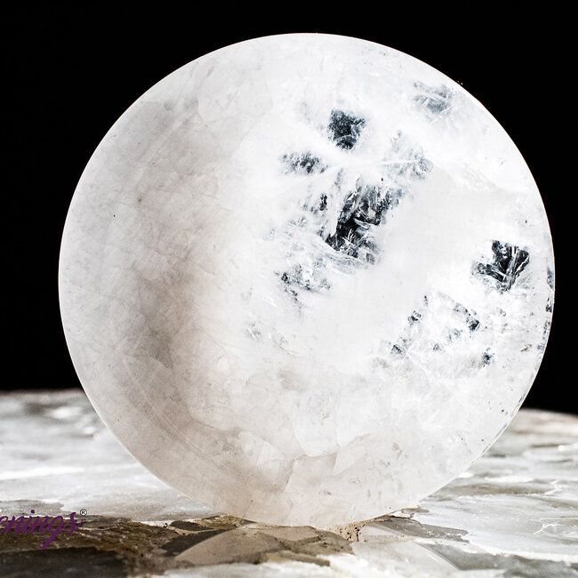 Clear (Crystal) Quartz Dish Sphere Stand - 2-2.5" Bowl Jewelry Trinket Tray Decor