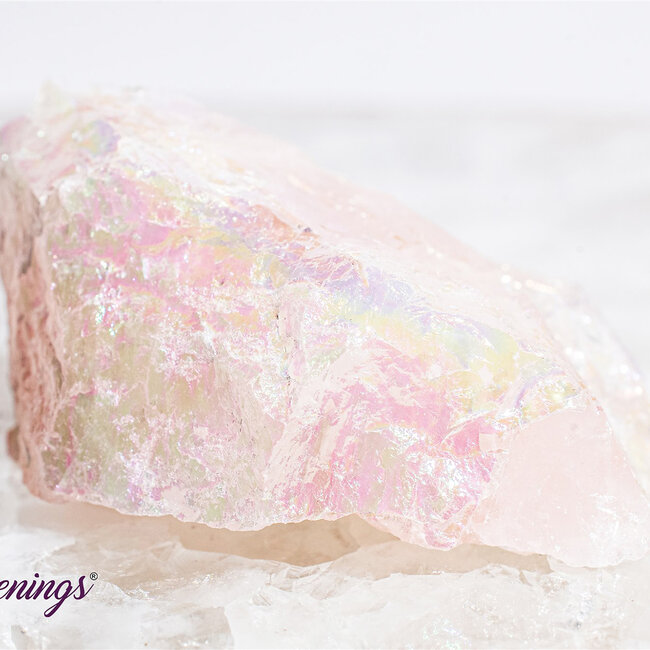 Aura Rose Quartz Rough - Medium Raw Natural