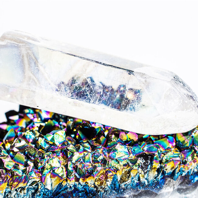 White (Angel) Aura Quartz Points - Clear Medium