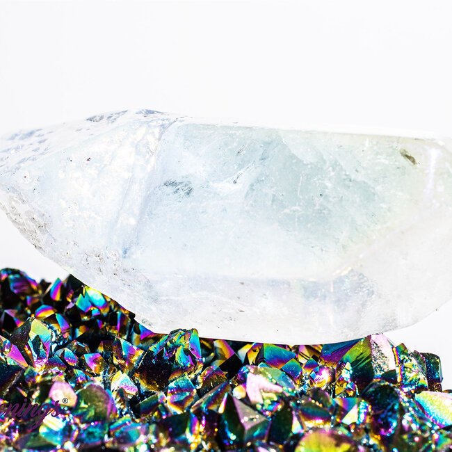 White (Angel) Aura Quartz Points - Clear Medium