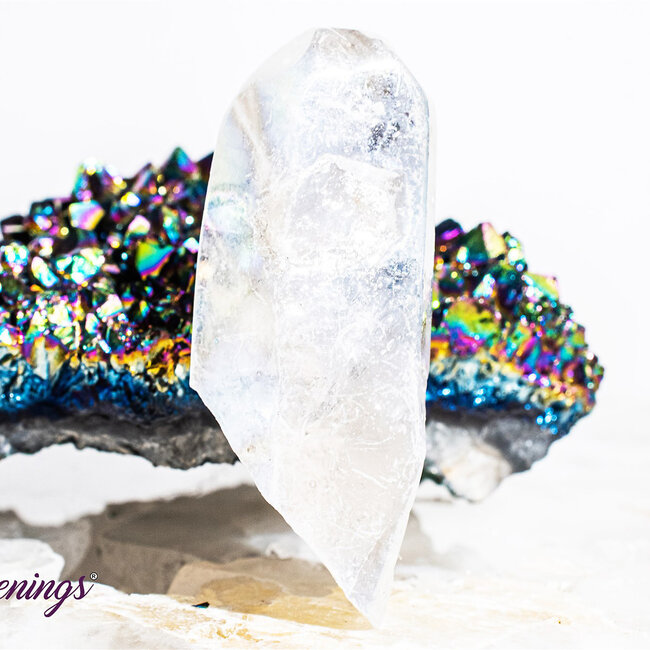 White (Angel) Aura Quartz Points - Clear Medium