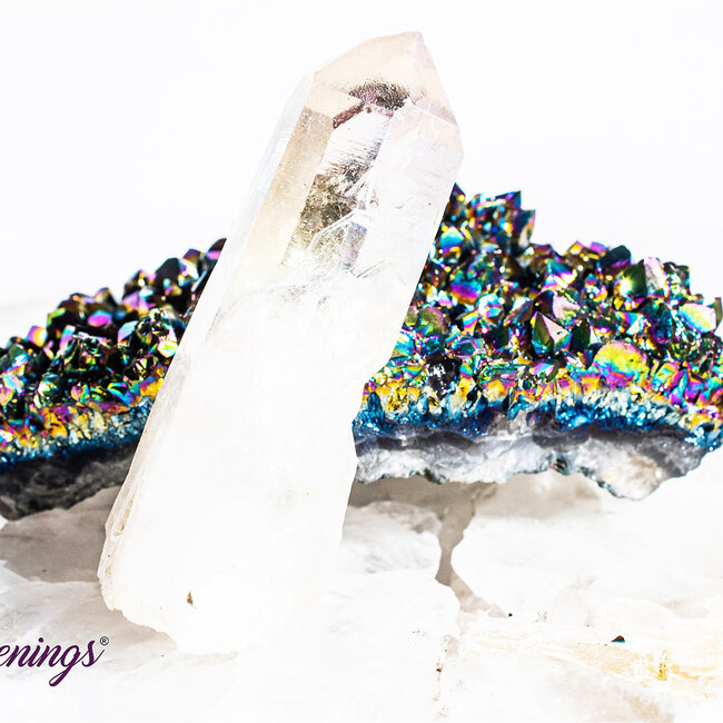 White (Angel) Aura Quartz Points - Clear Medium