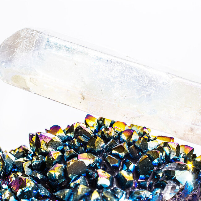 White (Angel) Aura Quartz Points - Clear Medium