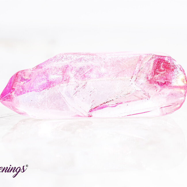 Pink (Rose) Aura Clear Crystal Quartz - Points Rough Raw