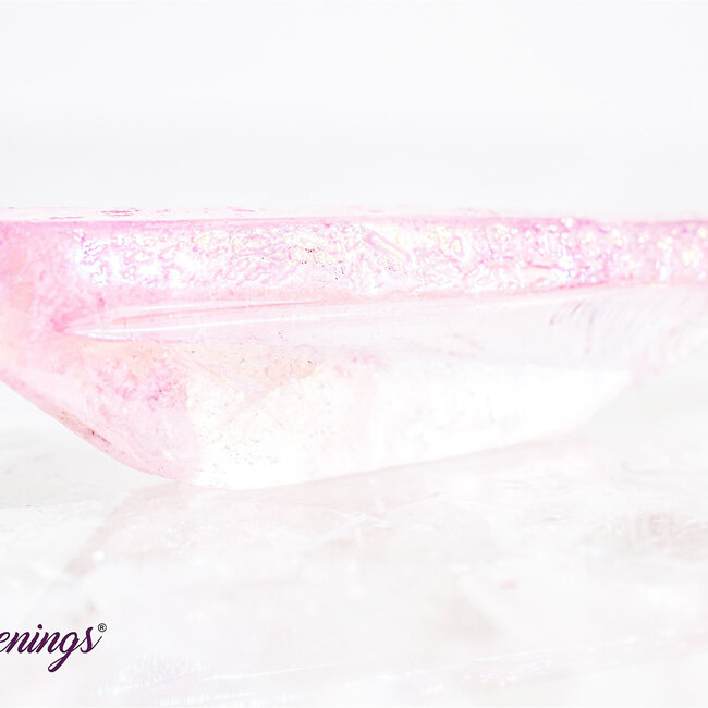 Pink (Rose) Aura Clear Crystal Quartz - Points Rough Raw