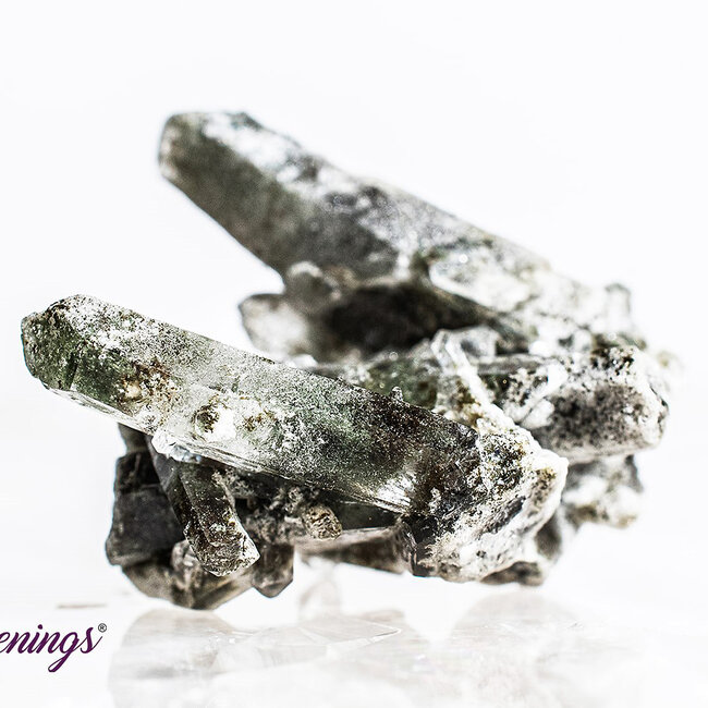 Chlorite Cluster - Garden Landscape Lodoite Phantom Ghost Quartz - Small Rough Raw Natural