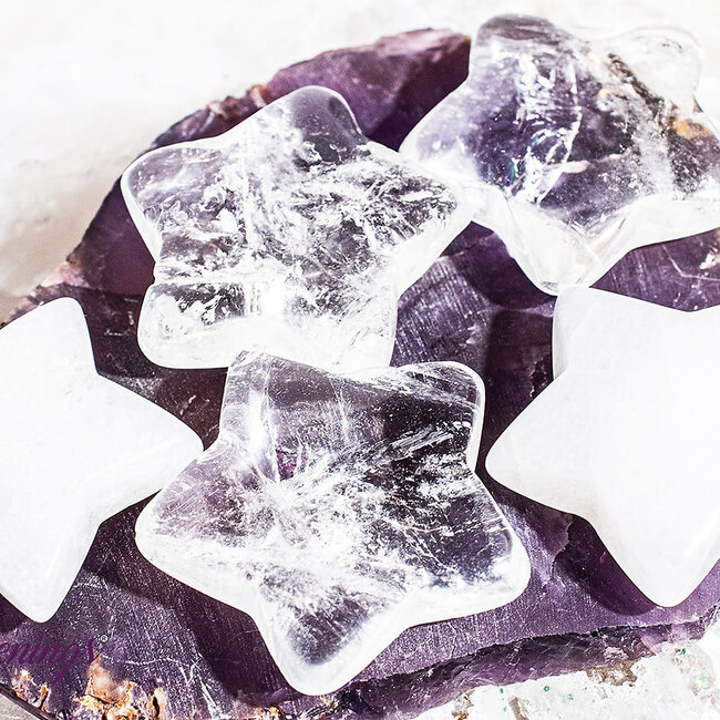 Clear (Crystal) Quartz Stars - Medium