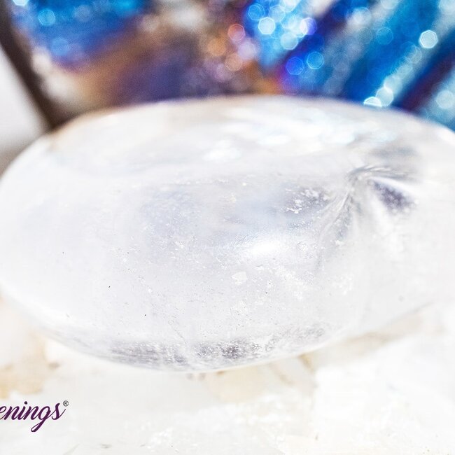 Clear Quartz Puffy Hearts - Medium