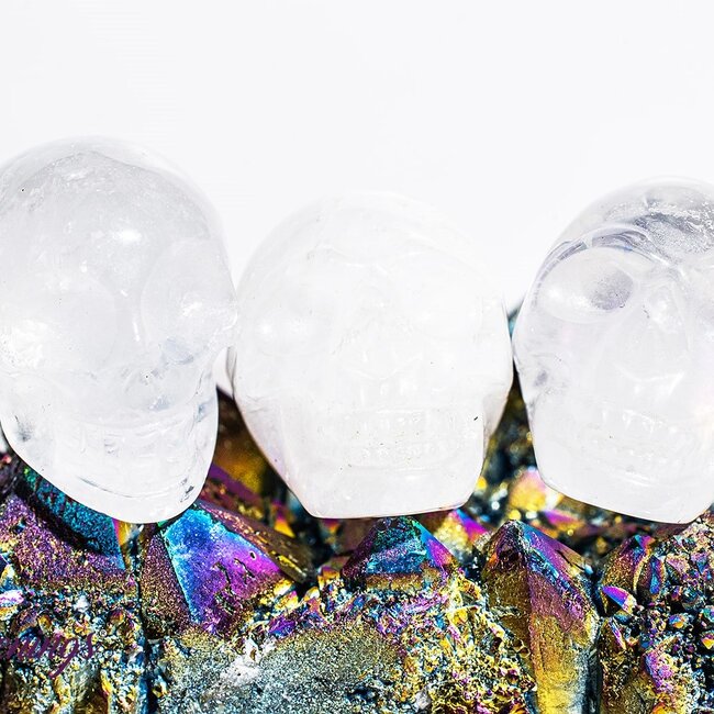 Clear (Crystal) Quartz Skulls - Mini