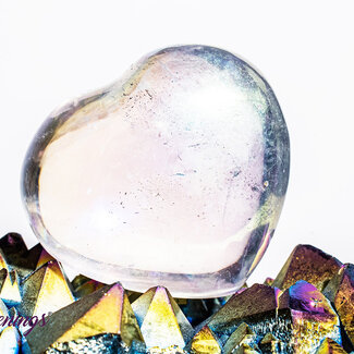 Angel Aura Quartz Heart - Small