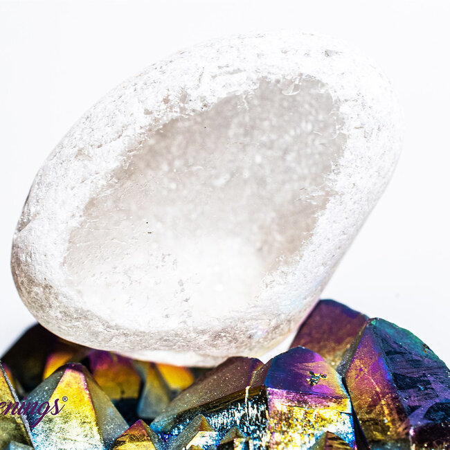 Clear (Crystal) Quartz - Emma Ema Eggs Palm (Seer Window Stones)