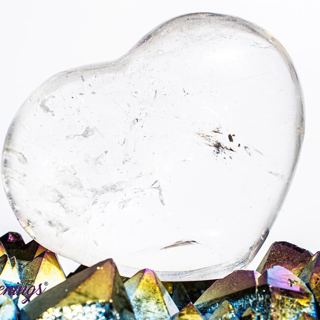 Clear (Crystal) Quartz Hearts - Small
