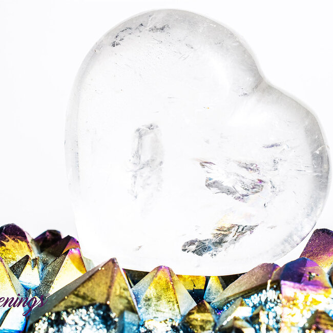 Clear (Crystal) Quartz Hearts - Small