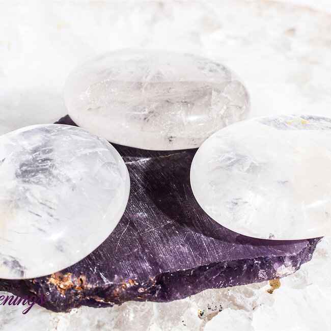 Clear (Crystal) Quartz - Palm Pillow Pocket Stone
