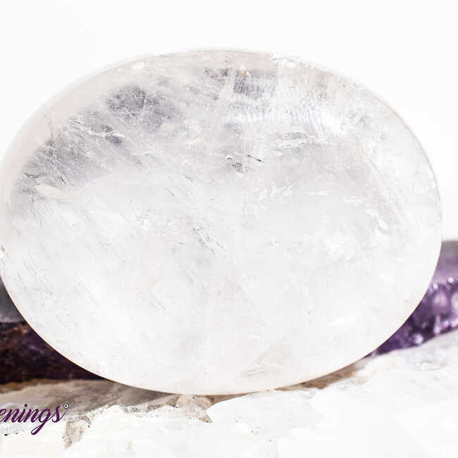 Clear (Crystal) Quartz - Palm Pillow Pocket Stone