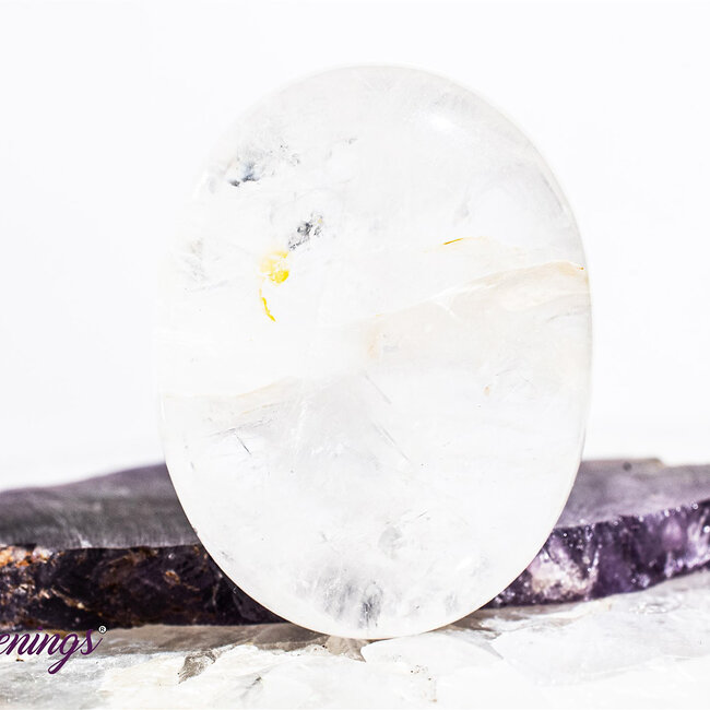 Clear (Crystal) Quartz - Palm Pillow Pocket Stone