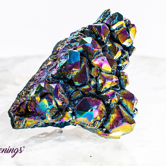 Titanium Aura Quartz Cluster - Medium (1.5-3") Rough Raw Natural