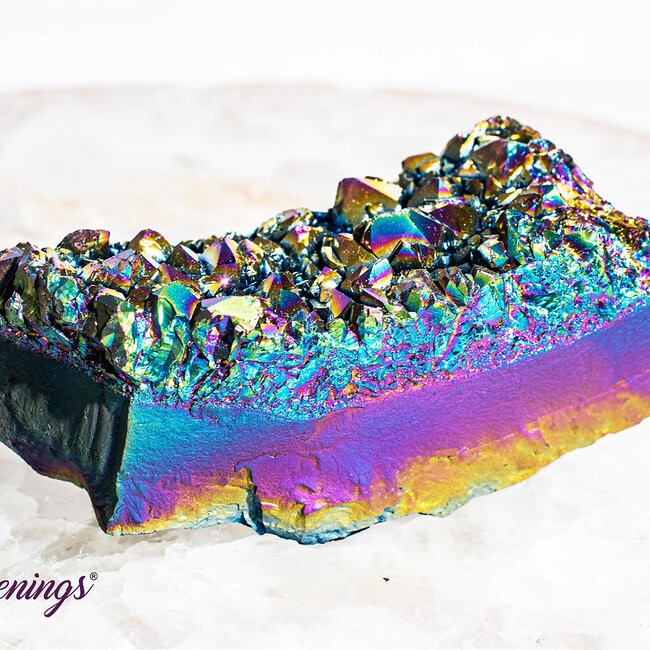 Titanium Aura Quartz Cluster - Medium (1.5-3") Rough Raw Natural