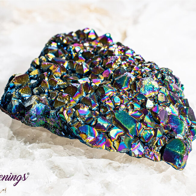 Titanium Aura Quartz Cluster - Medium (1.5-3") Rough Raw Natural