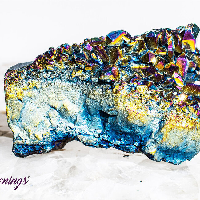 Titanium Aura Quartz Cluster - Medium (1.5-3") Rough Raw Natural