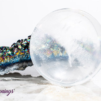 Clear (Crystal) Quartz Sphere Stand - 2"