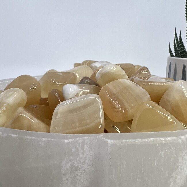 Honey (Yellow) Calcite - Tumbled Smooth