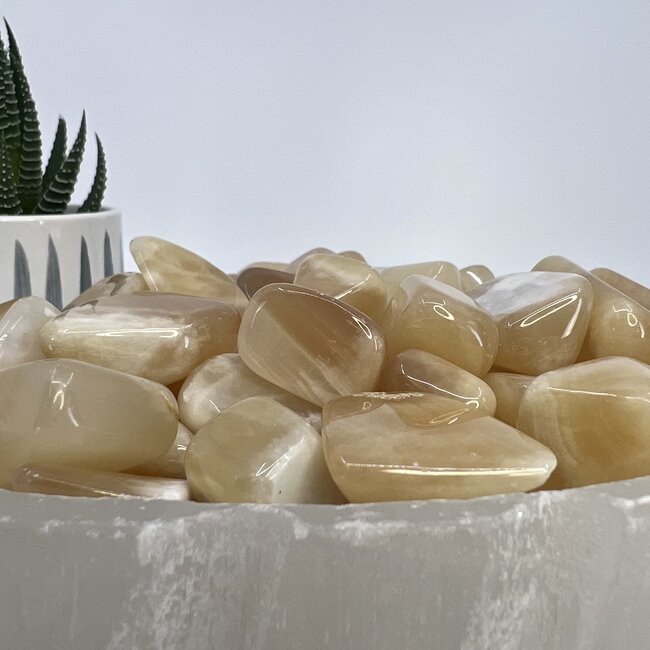 Honey (Yellow) Calcite - Tumbled Smooth