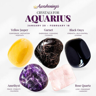 Aquarius Astrological Crystal Kit - Awakenings