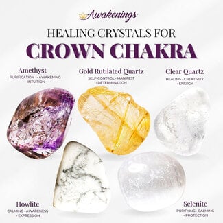 Crown Chakra - Crystal Kits Set Bundle Pack Crown Chakra - Crystal Kits Set Bundle Pack