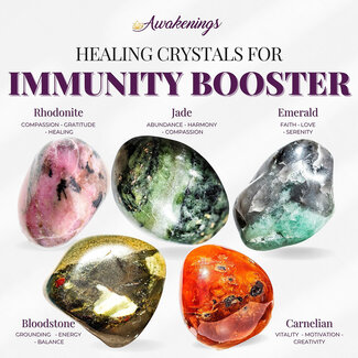 Immunity Booster - Crystal Kits Set Bundle Pack Colds Flu