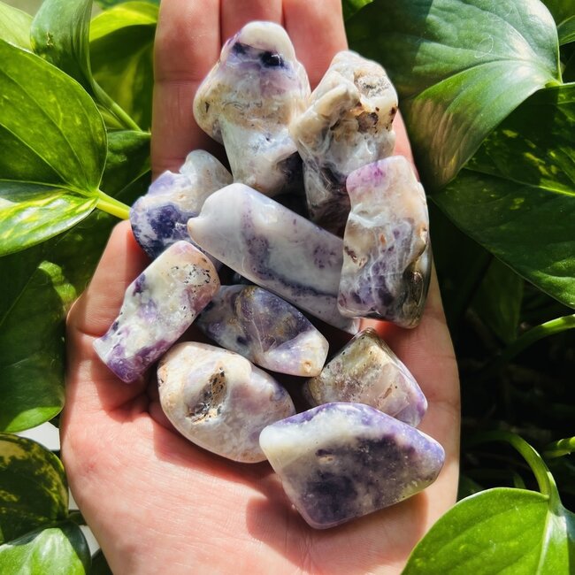 Tiffany Stone (Violet Opal Bertrandite) - Tumbled