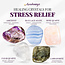 Stress Relief - Crystal Kits Set Bundle Pack Calm Amethyst Blue Lace Agate Rose Quartz Labradorite Clear Quartz