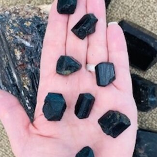 Black Tourmaline (Schorl) - Small Rough Raw Natural