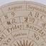 Pendulum Board - Wood Astrology Divination Month Numbers