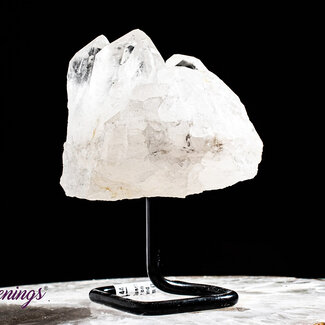 Clear (Crystal) Quartz Point on Pin Stand - Medium (7-8")