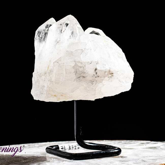 Clear (Crystal) Quartz Point on Pin Stand - Medium (7-8")
