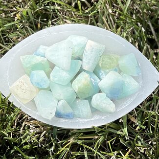 Blue Aquamarine Polished Faceted - Tumbled