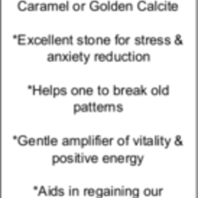 Honey (Peach) Calcite Tumbled - Pocket Stone