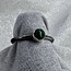 Malachite Rings - Size 5 Round Bezel Set - Sterling Silver