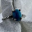 Turquoise Ring-Oval Size 4-Sterling Silver