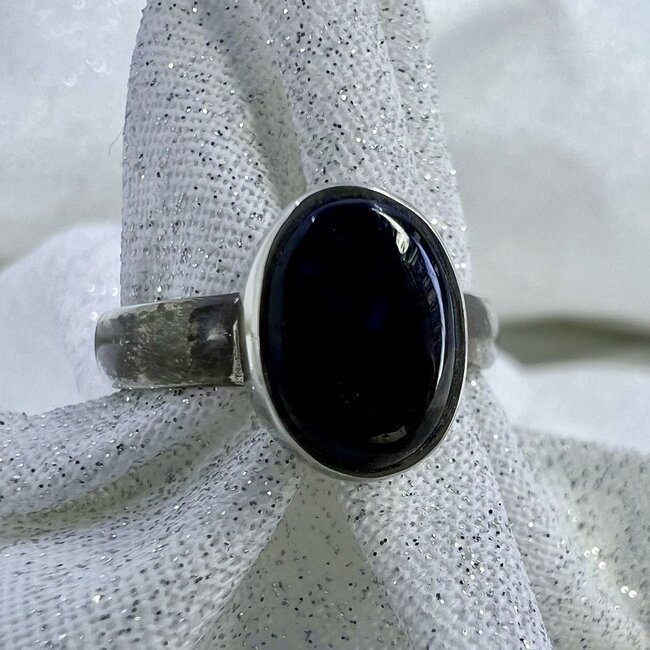 Sugilite Ring-Size 6 Oval Sterling Silver