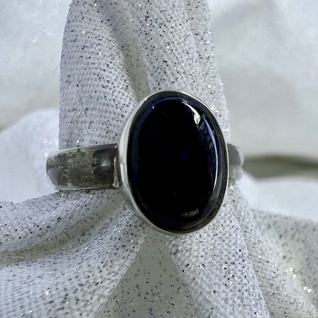 Sugilite Rings - Size 7 Oval Bezel Set - Sterling Silver