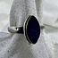Australian Opal Ring-Size 7 Marquise Bezel Set, Sterling Silver