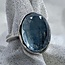 Aquamarine Rings - Size 6.5 Faceted Oval - Sterling Silver
