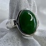 Chrysoprase Ring-Size 7 Oval Sterling Silver