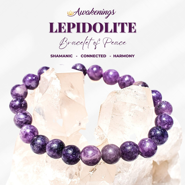 Amazon.com: WORLD WIDE GEMS AAA++ Rare Quality 10mm Genuine Lepidolite  Bracelet, AAA Grade, Anxiety Relief, Overcoming Addictions, Healing  Crystals, Stress Relief,Lithium,Chakra Jewelry Code- WAR5315 : Clothing,  Shoes & Jewelry