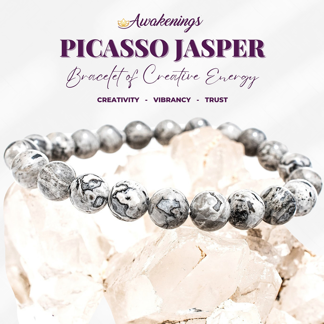 Picasso Jasper Bracelet - 8mm