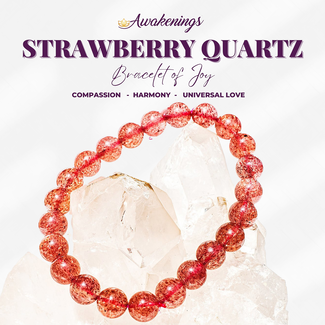 Strawberry Quartz (AAA Grade) Bracelet-8mm