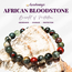African Bloodstone (Seftonite Septonite Setonite Heliotrope) Bracelets - 8mm