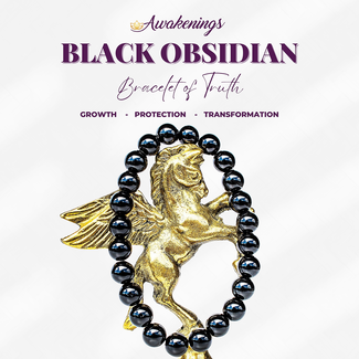 Black Obsidian Bracelets - 8mm